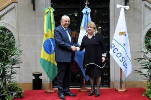 Malcorra y Serra, cancillers de Argentina y (interino de) Brasil